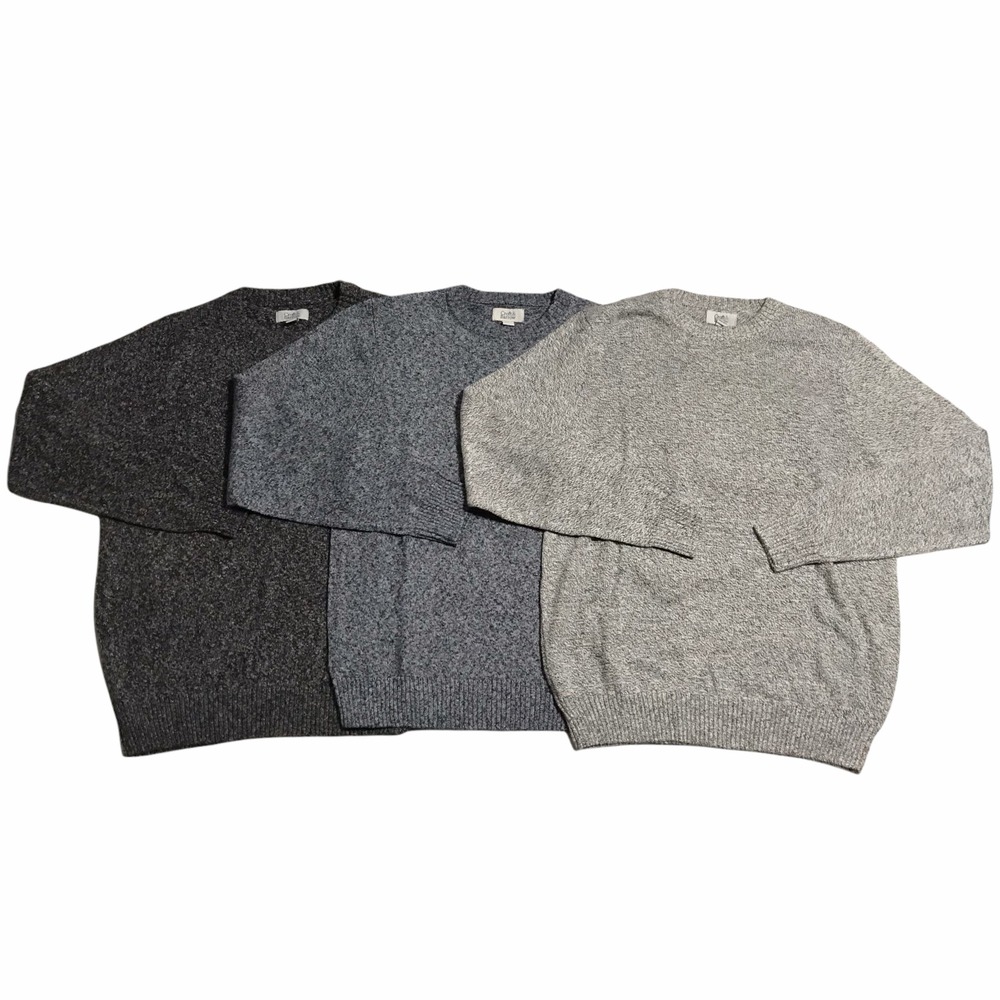 Croft & Barrow Men's Crewneck Knit Pullover Sweater Size S Blue‎ Black Gray Soft